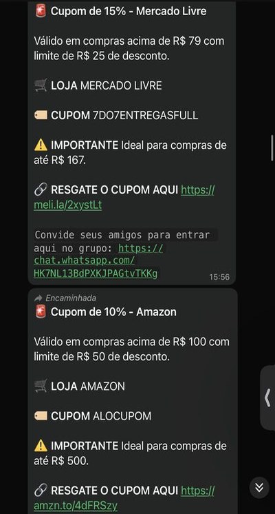 Print cupons no grupo